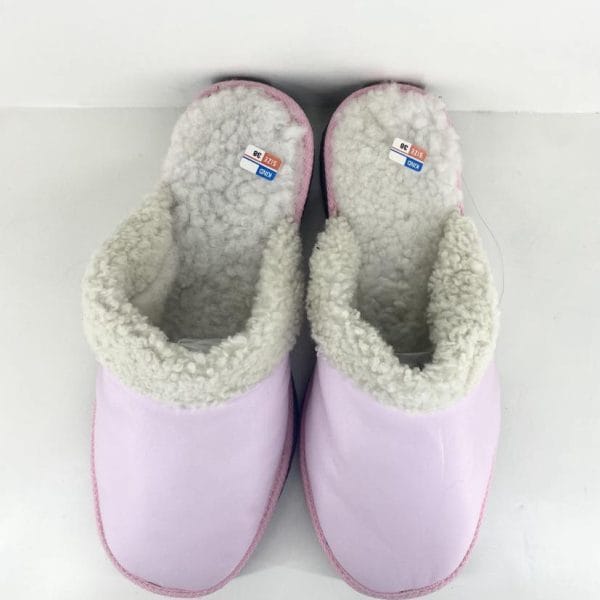 Γυναικείες παντόφλες Καστοριάς από γνήσιο δέρμα ροζ KAST-W15