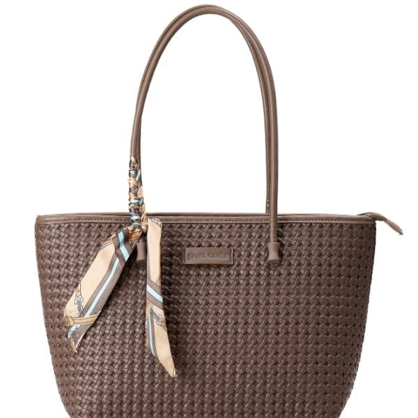 Γυναικεία τσάντα χειρός Pierre Cardin, καφέ,long23 2401