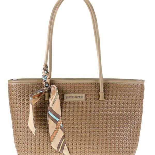 Γυναικεία τσάντα χειρός Pierre Cardin, κάμελ,long23 2401